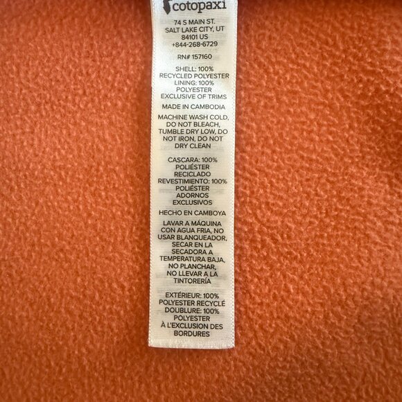 Cotopaxi® Amado Women's Fleece Vest Full Zip Size Small - Picture 7 of 9